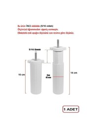 Resim Koltuk Kanepe Baza Çekyat Plastik Orta Ayak Beyaz 9-14 Cm Arası 