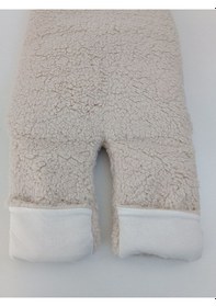 Resim Bebek Dış Kundak Battaniyesi Welsoft Ekstra Uzun Kışlık Peluş Ayakları Açılabilen Uyku Tulumu 0-12ay Vizon 