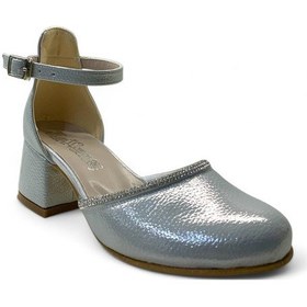 Resim 010 Kız Çocuk Topuklu Abiye Ayakkabı Gümüş 