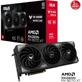 Resim Binbir Göz Bilgisayar Asus TUF-RX9070XT-O16G-GAMING Amd Radeon RX9070XT 16GB Gddr6 256BIT Oc 1xhdmı 3xdp Rgb Ekran Kartı 