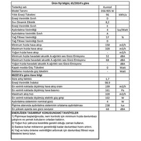 Resim Kumtel DS6-905 I Sürgülü Aspiratör Inox 
