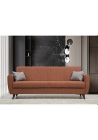 Resim Minarmobilya Zaden Üçlü Koltuk-Kiremit 95 