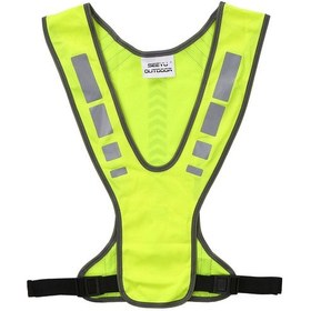 Resim Yüksek Görünürlük Güvenlik Yeleği Açık Hava Sporları Koşu Bisiklet Yansıtıcı Yelek Cepli Çok Renkli 