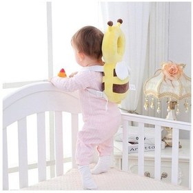 Resim Bosphorusboutique Yastık Yastık Yastık Yaralanmayı Sevimli Sarı Önlemek Koruyucu Koruma Karikatür Kafa Geri Bebek Bebek Anti-düşme 35cm Oc 