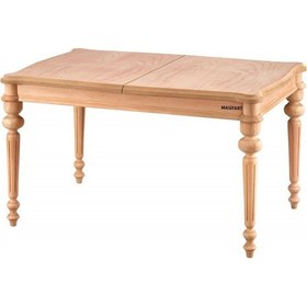 Resim Masifart Schola 170 Lik Lüks Torna Açılır Masa Cilasız Ham Ham 