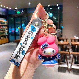 Resim Baijiafu2 Yeni Çizgi Film Animasyon Stitch Serisi Yumuşak Kauçuk Anahtarlık Bebek Çantası Kolye Anahtarlık Küçük Hediye (Yurt Dışından) 