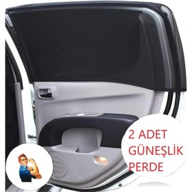 Resim 2 Adet Oto Yan Cam Güneşlik Perde Araç Güneşlik Araba Güneşlik Perdesi Anne Bebek Emzirme Perdesi 