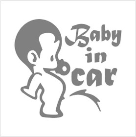 Resim SEÇ Arabada Bebek Var Sticker Çok Amaçlı Sticker 