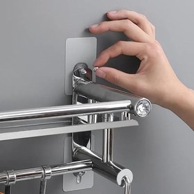 Resim Şeffaf Yapışkanlı Duvar Askısı 2 Adet 4’lü Set, Delme Gerektirmeyen Güçlü Tutucu Kanca, İz Bırakmaz, Suya Dayanıklı, Banyo Mutfak Ofis İçin Çok Amaçlı Kullanım 