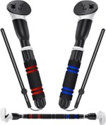 Resim YOGES Handle Attachments Compatible with Meta Quest 3S/ Quest 3/ Oculus Quest 2/ Quest Pro/Rift S Controller Accessories, Dual Handles Extension Grips for Beat Saber Gorilla Tag Long Arms VR Games 