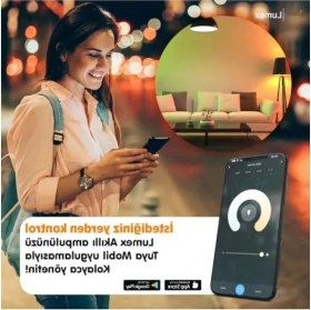 Resim Hakay Akıllı Rgb LED Ampul - 11W, Wi-Fi & Bluetooth Uyumlu 