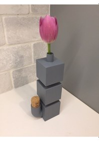 Resim Opencart 3 Kutu Vazo Sadece Plastik Aparattır 