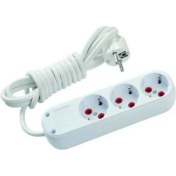 Resim Kuzgun Ticaret Asel 3'lü Topraklı Kablolu Priz 3 mt Ast 303 