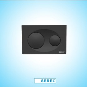 Resim Eca Serel Gömme Rezervuar Kumanda Paneli P40-0190 Siyah 