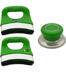 Resim Tencere Tava ve Sahan Uygun Sap Kulp Tutamak Kulbu Seti 3 Lü Yeşil 