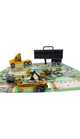 Resim Mega Oyuncak Taşınabilir Die Cast Metal Araçlı İnşaat Kamyonu 