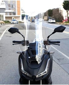 Resim Motocam Salcano Wind 150 Ön Cam 2023-2026 Model 68cm Şeffaf Renkli 4mm 