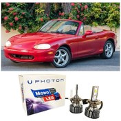 Resim Mazda Mx5 Led Xenon Uzun + Kısa Far Ampulü H4 Mono Yeni Seri Beyaz 