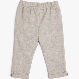 Resim Koton Basic Jogger Eşofman Altı Beli Lastikli Gri 5wmb40029tk Gri 