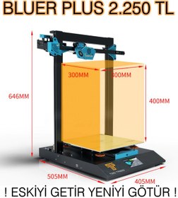 Resim Hls-Nc-2021 Bluer Plus 3D Yazici 3D Printer 
