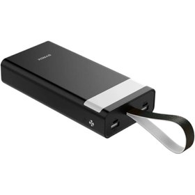 Resim Syrox Orijinal Kaliteli Dijital Ekranlı El Fenerli Powerbank (30.000 MAH) Siyah PB301 