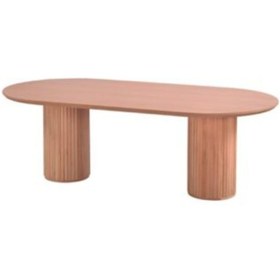 Resim Mavikoltukdöşeme Ms - Msa 111 / 240 Lık Oval Ptt Masa Cilasız Ahşap 