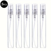 Resim 5 Adet 3/5/10ml Cam Sprey Şişesi, Mini Boş Doldurulabilir Parfüm Şişesi Parfüm Atomizer, Küçük Makyaj Örneği Kapları Taşınabilir Seyahat Şişeleri 
