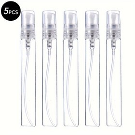 Resim 5 Adet 3/5/10ml Cam Sprey Şişesi, Mini Boş Doldurulabilir Parfüm Şişesi Parfüm Atomizer, Küçük Makyaj Örneği Kapları Taşınabilir Seyahat Şişeleri 