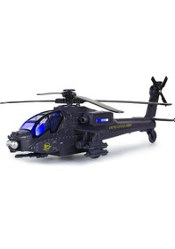 Resim Diecast Metal Askeri Apaçi Helikopteri 
