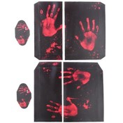 Resim Suntek PS4 Playstation 4 Konsol Kontrolör İçin Kanlı El Cilt Sticker Çıkartması Seti 