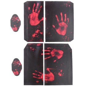 Resim Suntek PS4 Playstation 4 Konsol Kontrolör İçin Kanlı El Cilt Sticker Çıkartması Seti 