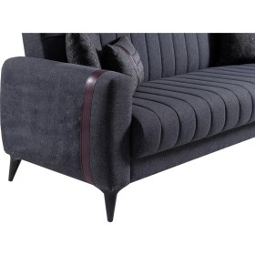 Resim İpek Mobilya Majör 3'lü Kanepe ( Koyu Gri ) 