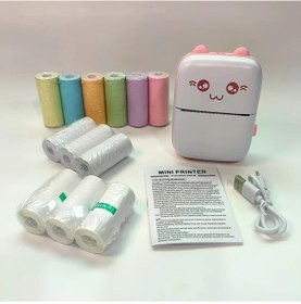 Resim Willowhaven Cep Mini Kablosuz Yazıcı 200dpi Taşınabilir Usb Şarjlı Mavi+12 Rulo Termal Kağıt Mavi+12 Rulo Termal Kağıt 