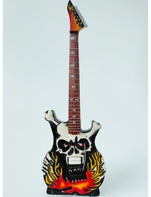 Resim El Yapımı 1/4 Ölçek Minyatür Elektro Gitar Esp George Lynch 