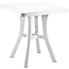 Resim Holiday Royal 70x70 Bahçe Ve Balkon Masası Beyaz 