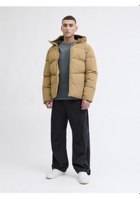 Resim Jack & Jones Jjglobal Puffer Jacket Kapüşonlu Kışlık Erkek Mont Cok Renklı 