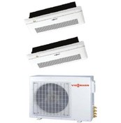 Resim Viessmann Vitoclima Multi Tek Yön Kaset 1+2 Sistem O4F3080M2 9+9 Btu İç 8,0 Kw Dış Ünite 