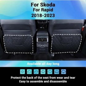 Resim Dashanshop Red 2 Adet Oto Kolçak Koruyucu Depoluz Antikick Mat Skoda Rapid 2018-2023 