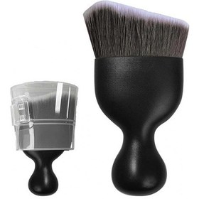 Resim Fortunelane Araç İç Detay Temizlik Fırçası - Yumuşak Eğik Tüy, Otomatik Toz Toplama, Panel & Klima Vantili Temizleyici Kahve Ren 