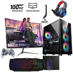 Resim Izoly ST998668 i5-4570 16 GB 256 GB SSD RX580 8 GB 24" Free Dos Masaüstü Oyuncu Bilgisayarı 