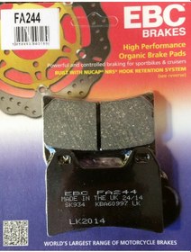 Resim Bmw R Nine T Urban G/S Ön Fren Balatası Ebc Fa244 Balata 