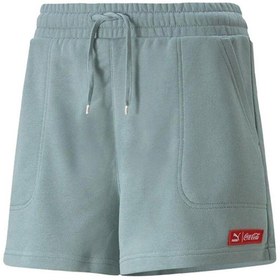 Resim Puma X Coca Cola High Waist Shorts Kadın Şort 536167-98 Yeşil 