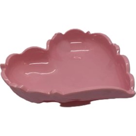 Resim Plastik Tabak Kalp Şeklinde 15 cm 