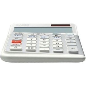 Resim Casio JE-12E-WE Beyaz 12 Hane Masa Üstü Ergonomik Tuşlu Hesap Makinesi 