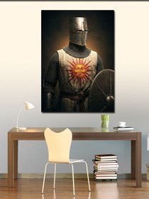 Resim Kanvas Tablo Zırhlı Tapınak Şövalyesi, 100 x 140 