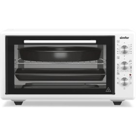 Resim Simfer 4546 Beyaz 45 LT Turbo Fan Mini/Midi Fırın - 6 Fonksiyon, Yoğurt Yapma & Buz Çözme Özellikli 