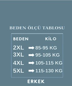 Resim Pijamoni Erkek Battal Düğme Yaka Penye Uzun Kol Pijama Takımı 6720/10 - 1 Adet Siyah 