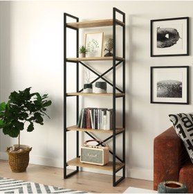 Resim Yurudesign Voyage Metal Kitaplık 5 Raflı 175cm Vg3-a 