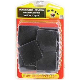 Resim 60X60 Ahşap Profil Tapası Siyah 