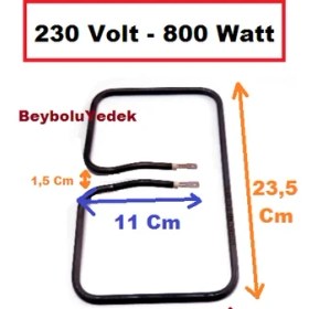 Resim FullYedek Tost Makinesi Rezistans 23,5 cm x 13,5 cm 800 W 